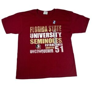 FSU Florida State University Seminoles Youth Medium Maroon NEW Tee NCAA